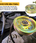 2 Pack Idler Pulley 4-7/8 In Outer Diameter Replaces 753-08171 756-04129 756-04129C 753-08068A For Cub Cadet RZT54 RZT50