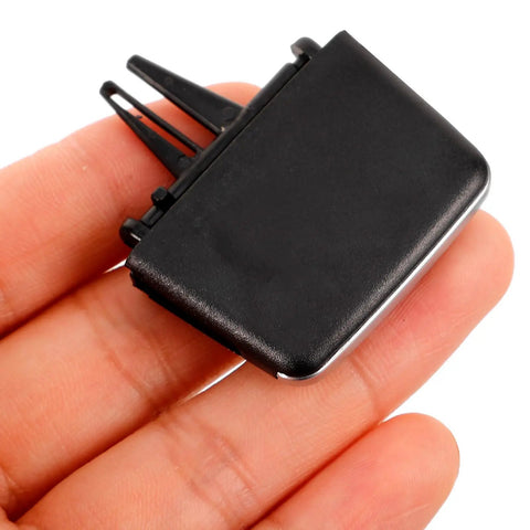 DIY Car Vent Clip Repair Kit For Air Conditioning Outlet Tab Black ABS PC Durable No Tools Front Dash Vent Clip For Auto Air Conditioning System Replacement And Easy Install, black ABS PC close-up