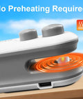 Close-up of 2 In 1 Rechargeable Bag Sealer With Cutter USB C Heat Sealer Resealer for snacks showing sealing area and USB-C port.