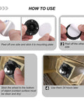 Installation steps for 8 Pack Self Adhesive Caster Wheels 1 Inch For Appliance Sliders And Furniture Storage Bins