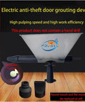 Portable Electric Grout Gun For Tile And Masonry Pointing Workhorse With Nine Nozzles No Drill Required Caulking Sprayer