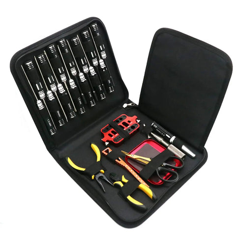 All In One 23 In 1 RC Tool Kit With Screwdriver Set Pliers Hex Sleeve Wrenches Sockets And Repair Tools in zip case