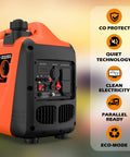 1600W Super Quiet Inverter Generator For Camping And Home Use Lightweight Gas Powered Portable Power Source