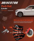 Direct Fit Power Brake Booster Replacement For Cadillac Escalade And Chevrolet Silverado Tahoe Suburban Gmc Sierra with push rod and brake illustration.