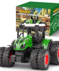 All Terrain Farm Tractor Toy For Kids 3 To 7 Years Old, 1 To 24 Scale Monster Truck With 8 Wheels For Indoor And Outdoor Play