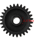 Close-up of 5 Pack Steel Pinion Gears 48P 3.175mm Shaft Set 23T 24T 25T 26T 27T For 1/8 Inch RC Motors Hardened Steel Durable Pinion
