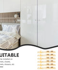 Brass Ball Catch For Wardrobe And Cabinet Doors, No Fuss Install Hidden Door Latch With Screws, Space Saving Kitchen Hardware