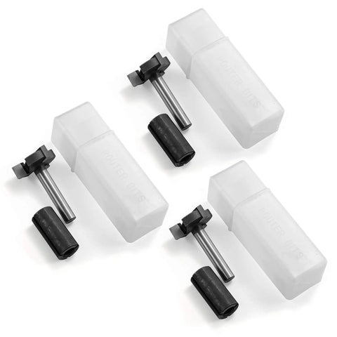 Three Flute CNC Spoilboard Surfacing Router Bits With One Quarter Inch Shank And 0.94 Inch Cutter Diameter For Woodworking