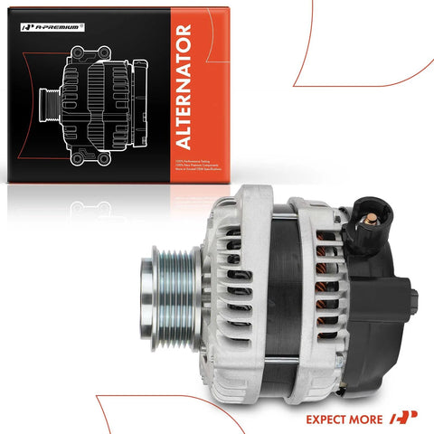 Alternator For Honda Odyssey 2014 2015 2016 2017 3.5L V6 12V 130A 6 Groove Clockwise Pulley Direct Fit Replacement Part 31100RV0A12