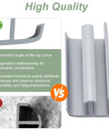 Gray Shower Door Bottom Track Two Pack, Single-Sided Channel With Widths Half Inch And Three-Eighths Inch, PVC Material