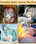 Unicorn Night Light for Kids with Sound Machine and 16 Color Silicone, USB Rechargeable, portable use in nursery and travel