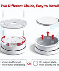 Battery Powered Smoke Alarm Pack With Test Silence Button And Photoelectric Sensor LED Indicator UL Listed Home Fire Alarm installation options