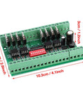 8 Channel NPN and PNP to NPN Level Converter Module For 5V And 24V Signals, Fast 10 MHz Optocoupler Isolation, 10.3cm size