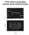 Pro Grade Guitar Luthier Tools Kit With 10 Pcs Of Stainless Steel Setup Tools, including string action ruler for guitars and basses.