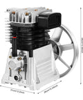 3HP Air Compressor Pump Head with Rugged Build and High Flow 66 CFM featuring aluminum iron materials for pneumatic tools