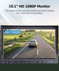 10.1 Inch Wireless RV Backup Camera System With 2 Rear Cameras And 2 Side Cameras For Reversing And Monitoring on 1080P monitor