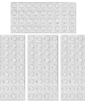 Clear Self Adhesive Cabinet And Door Bumper Pads For Surface Protection And Noise Dampening Anti Scratch Furniture Guards 144 Piece Pack