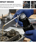 Using 8 Oz Capacity Handy Auto Lubrication Pump Oiler Can With Handle And Straight Spout High Pressure Quick Dispense