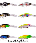Beast 43Pc Fishing Lures Set Minnow and Crankbait Tackle Kit with Topwater Floating Lures shown in various colors and sizes.