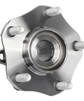 Front view of Front And Rear Wheel Hub Bearing Set For Nissan Sentra 2013 2019 1.6L 1.8L Four Piece Direct Fit Replacement Kit Durable Heavy Duty Hubs For Quiet Smooth Rides
