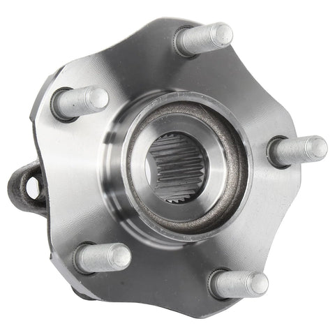 Front view of Front And Rear Wheel Hub Bearing Set For Nissan Sentra 2013 2019 1.6L 1.8L Four Piece Direct Fit Replacement Kit Durable Heavy Duty Hubs For Quiet Smooth Rides