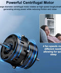 Heavy Duty Evaporative Portable Air Cooler With Beastly 2943 Cfm Airflow And 13.2 Gallon Tank has a powerful centrifugal motor.