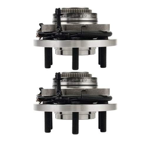 Pack of 2 Beefed-Up Front Wheel Hub Bearing Assembly For 4WD With ABS 6 Lug Fits 2014-2018 Silverado 1500 And Sierra 1500