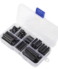 DIP IC Socket Adapter Kit With 6 8 14 16 18 20 24 28 Pin Sockets Solder Type Connector Set For Breadboards Computers