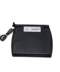 Built Tough 5.7 Inch Biometric Electronic Signature Capture Pad With Color Screen And Virtual Serial Via Usb, black back view with cable