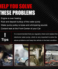 Image showing issues solved by the Straight Shot Electric Engine Water Pump Bolt In Replacement For Toyota Prius Prius V Prius C And Lexus CT200H.