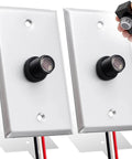 Two Pack Photocell Sensor Kit for Outdoor Lights With Wall Plate, Hardwired Dusk To Dawn Control, compatible with various lamps