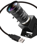 Top Tier 48MP USB Webcam Pumping Out Straight Fire 8K Ultra HD Video With 5 To 50MM 10X Manual Zoom Lens, USB connection.