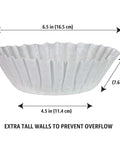 Bulk 12-Cup Basket Coffee Filters, 1000 Count, Go-To For Bunn And Most 12-Cup Commercial Brewers, Compostable Design Meets ASTM D6868-11