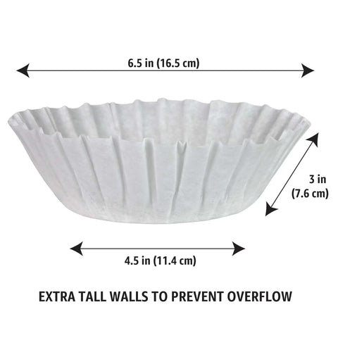 Bulk 12-Cup Basket Coffee Filters, 1000 Count, Go-To For Bunn And Most 12-Cup Commercial Brewers, Compostable Design Meets ASTM D6868-11