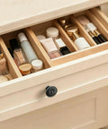Drawer with Six Pack Matte Black Cabinet Knobs Zinc Alloy Round Cupboard Drawer Pulls For Dresser Wardrobe And Closet Vintage Vibe Hardware