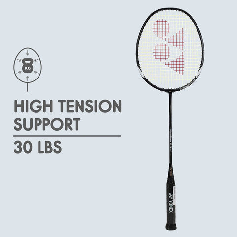 Muscle Power 29 Carbon Graphite Badminton Racket With Full Racket Cover For Intermediate Players 85 Grams Maximum String Tension 30 Lbs