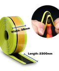 Self Adhesive Tire Liner For 1.95 To 2.125 Inch Tires, Flat Protection Inner Tube Shield, 38mm wide, 2300mm long, shown coiled with adhesive backing.