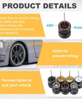 Product details with Four Piece 1 By 64 Scale Wheel And Tire Set With Real Riders Rims And Axles showing smooth operation features.