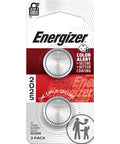 Top Shelf Heavy Duty 3V Lithium Coin Batteries 2 Pack With Kid Proof Housing and Smart Blue Dye Alert packaging displaying two CR2025 cells.