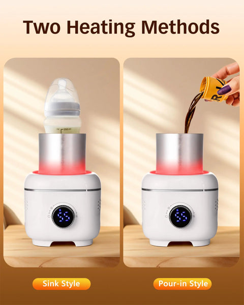 Keep Your Daily Brew Straight Fire Hot Or Perfectly Chilled With This 2 In 1 Electric Mug Warmer And Cooler Stand with sink and pour-in styles.