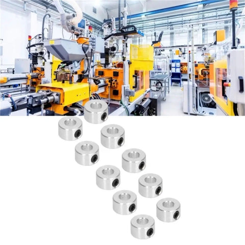 Heavy Duty 20 Pack 6mm Carbon Steel Shaft Collars Setscrew Design Crafted Tough Enough For Robotics And Machinery Zinc Plated Finish Prevents Rust From Eating Metal While Giving Axial Radial Stability On Your Drive Shafts, 6mm shaft collar set