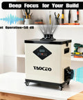 Laser Fume Extractor For Engraving And Cutting, High CFM Smoke Purifier With HEPA And Carbon Filter, 360m³/h Airflow in workshop