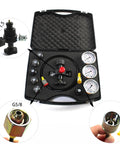 Nitro Charged Hydraulic Accumulator Kit With Nitrogen Charging And Pressure Test Gauges 3 Gauges And 7 Couplings