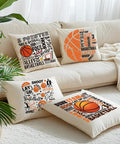 Basketball iron on transfer patches set four designs for kids teens shirts hoodies jackets ready to press on throw pillows