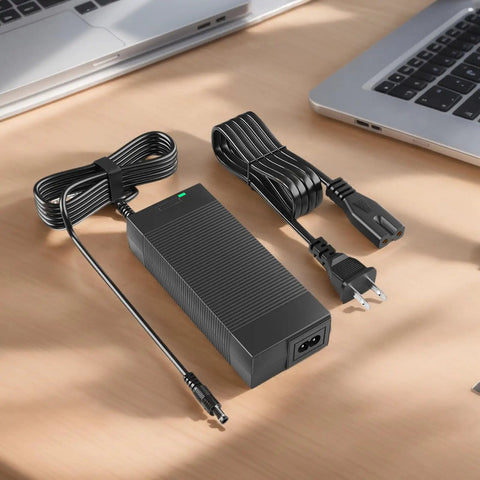 UL Certified 42V 2A Electric Scooter Charger For 36V Lithium Batteries Compatible With Gotrax Jetson Razor Segway Swagtron Bird And More Includes 5.5mm By 2.1mm And 2.5mm DC Connectors For E Scooters And E Bikes