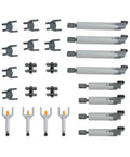 24 In 1 Pneumatic And Hydraulic Actuator Kit With Push Rods And Connectors For MOC Robots And Car DIY Projects components layout