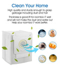14 Pack Automatic Dirt Disposal Vacuum Bags For Roomba I Series S Series And J Series Replacement Bags shown with icons