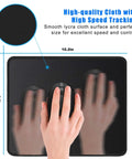 Non Slip Rubber Base Mouse Pad With Premium Texture And Stitched Edges Washable Computer Laptop Gaming Office And Home Use 10.2 By 8.3 Inches Black Gamer Ready For Gaming And Everyday Productivity At Home Or Office