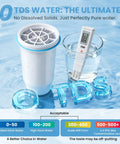 0 TDS Water Filter Replacement For Your Pitcher And Dispenser, Upgraded 6-Stage Filtration, filter and TDS meter in water