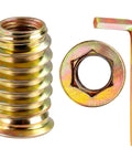 40 Pack 1 Quarter Inch 20 Threaded Inserts For Wood With Hex Drive Screw In Nutserts Furniture Connectors